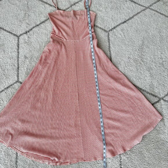 Reformation Striped Spaghetti Strap Full Skirt Striped Sundress Sz M - Picture 6 of 8